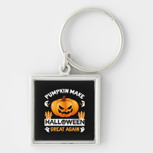 Pompoen maakt Halloween weer geweldig Sleutelhanger (Voorkant)