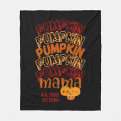 POMPOEN MAMA Aanpasbare Thanksgiving Fleece Deken (Voorkant)