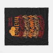 POMPOEN MAMA Aanpasbare Thanksgiving Fleece Deken (Voorkant (Horizontaal))