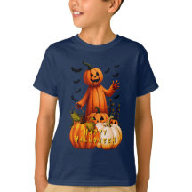 Pompoen Man Happy Halloween T-shirt