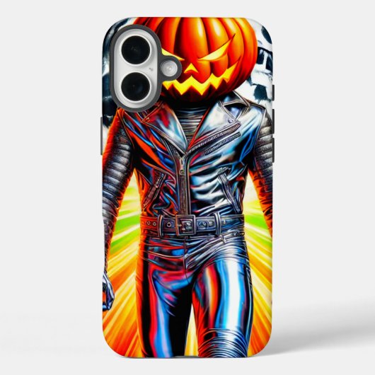 Pompoen Man Telefoon Case (Achterkant)