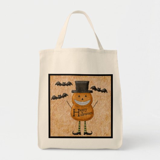 Pompoen Man Trick or treat Tote Bag (Voorkant)
