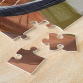 Pompoen Mand Fiets Herfst Aquarel Legpuzzel (Zijkant)