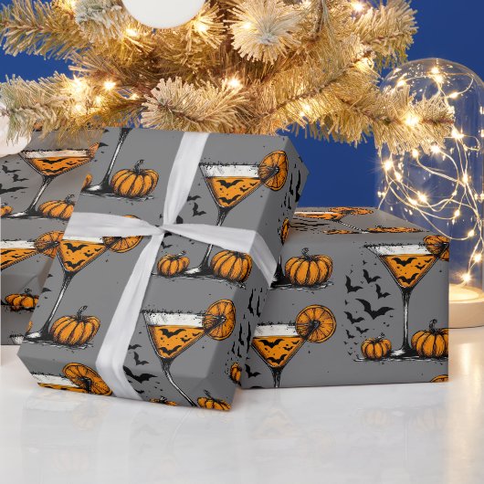 Pompoen Martini Cadeaupapier (Feestdagen)