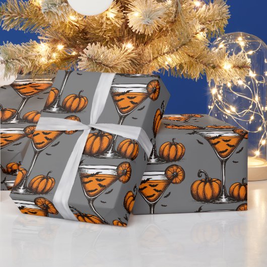 Pompoen Martini Cadeaupapier (Feestdagen)
