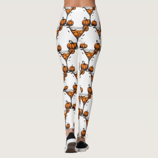 Pompoen Martini Leggings (Achterkant)
