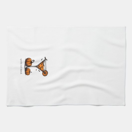 Pompoen Martini Theedoek (Horizontaal)