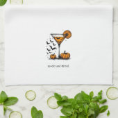 Pompoen Martini Theedoek (Gevouwen)