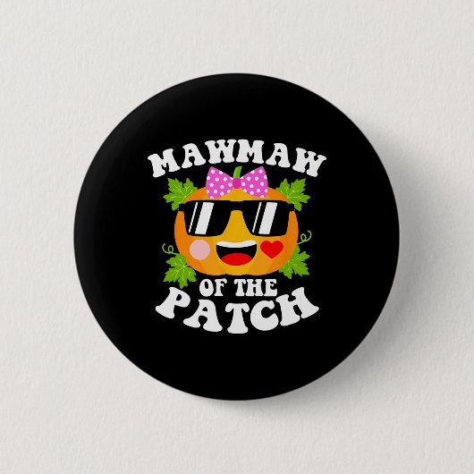 Pompoen mawmaw van de patch grappige halloween fam ronde button 5,7 cm (Voorkant)