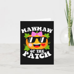 Pompoen mawmaw van de patch leuk Halloween familie Kaart