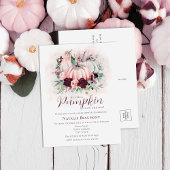 Pompoen Meisje Baby shower Uitnodiging Briefkaart