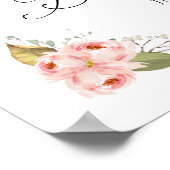 Pompoen Meisje Baby shower Welkom Poster Teken (Hoek)