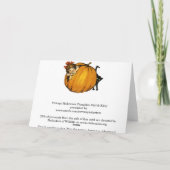 Pompoen, Meisje & de Zwarte Kaart van Halloween (Achterkant)