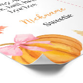 Pompoen Meisje Eerste Jaar Foto Milestone Poster (Hoek)