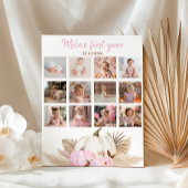 Pompoen Meisje Eerste Jaar Foto Milestone Poster