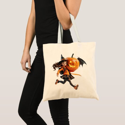 Pompoen Meisje Tote Bag (Voorkant (product))