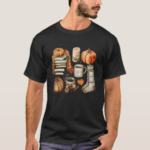 Pompoen Meisje Trendy herfst Pompoen Patch Funny H T-shirt