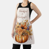 Pompoen met Bloemen-Thanksgiving- Schort (Insitu)