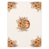 Pompoen met bloemen- Thanksgiving- Tafelkleed (Voorkant)