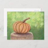 Pompoen met Bokeh achtergrond Briefkaart (Voorkant / Achterkant)