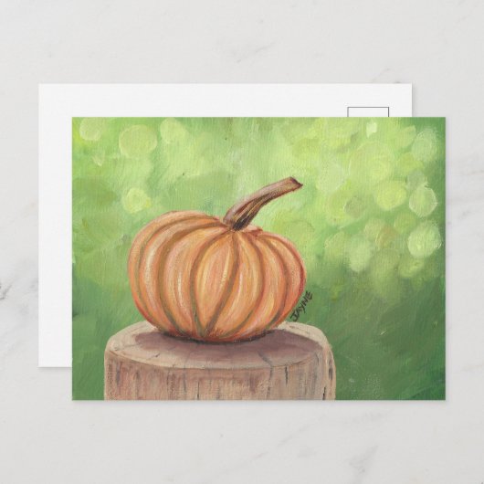 Pompoen met Bokeh achtergrond Briefkaart (Voorkant / Achterkant)