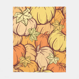  pompoen met de hand verdrinken en naadloze pat fleece deken