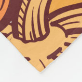  pompoen met de hand verdrinken en naadloze pat fleece deken (Hoek)