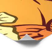  pompoen met de hand verdrinken en naadloze pat poster (Hoek)