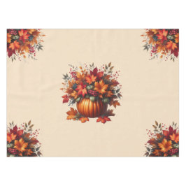 Pompoen met Fall Leaves- Thanksgiving- Tafelkleed