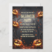 Pompoen met Forest Halloween Kaart (Voorkant)