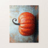 Pompoen met gekrulde stengel legpuzzel (Verticaal)