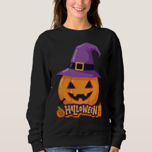 Pompoen met Heksenhoed – Schattige Halloween Jack Trui