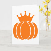 Pompoen met kroon kaart (Gele Bloem)