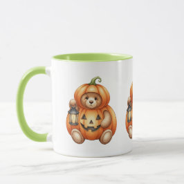 Pompoen met Lantaarn, Teddybeer, Halloween, Auteur Mok