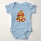 Pompoen met Lantaarn, Teddybeer, Halloween, Auth Romper (Voorkant)