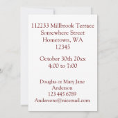 Pompoen met naamdatum en plaats kaart (Achterkant)