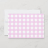 Pompoen met roze strik bedankt baby shower (Achterkant)