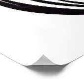 Pompoen met stencil voor schedelgezicht poster (Hoek)