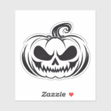 Pompoen met stencil voor schedelgezicht