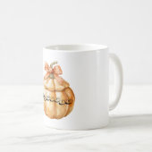 Pompoen met strik koffiemok (Voorkant rechts)