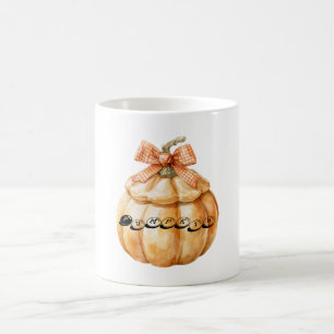 Pompoen met strik koffiemok