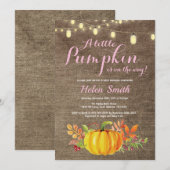 Pompoen Metselwerk Pot Slinger Lichtjes Burlap Bab Kaart (Voorkant / Achterkant)