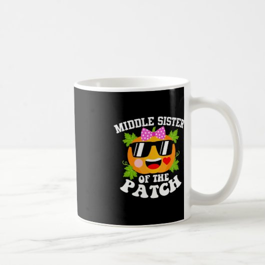 pompoen middelste zus van de patch leuk Halloween Koffiemok (Rechts)