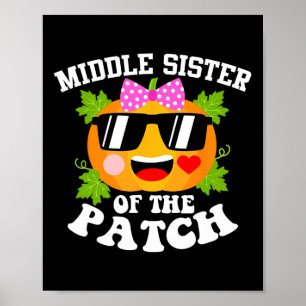 pompoen middelste zus van de patch leuk Halloween Poster