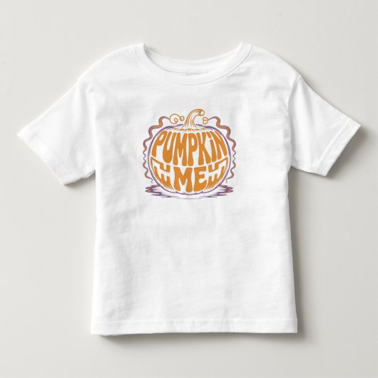 Pompoen Mij Typografie Kinder Shirts (Voorkant)