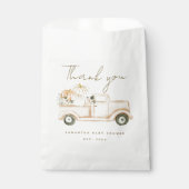 Pompoen minimalistisch eenvoudig modern Herfst Bab Bedankzakje (Voorkant)