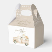 Pompoen minimalistisch modern Herfst Baby shower Bedankdoosjes (Voorkant Zijde)