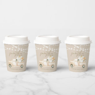 Pompoen minimalistisch modern Herfst Baby shower Papieren Bekers