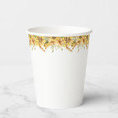 Pompoen minimalistisch modern Herfst Baby shower Papieren Bekers (Achterkant)