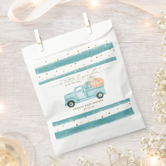 Pompoen Minimalistische Moderne Herfst Baby Jongen Bedankzakje (Geknipt)